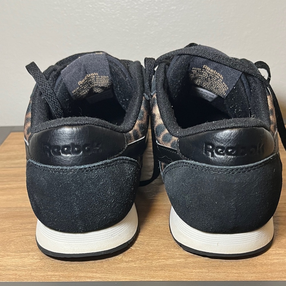 Reebok Classic Tan and Black Leopard Sneakers - Size 10 - Picture 6 of 8